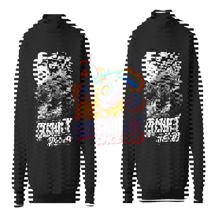 Birthday Monster Truck 6 Year Old Boys 6Th Party Born 2019 Sweatshirt