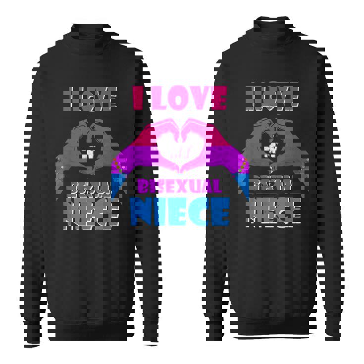 Bisexual Pride Flag Rainbow Bi Flag I Love My Bisexual Niece Sweatshirt