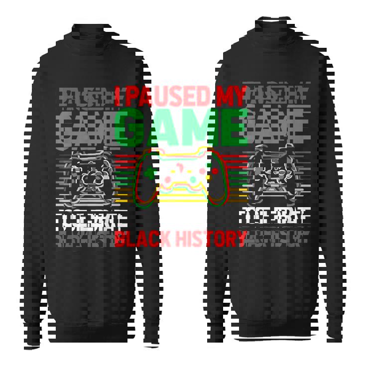 Black History Month Gamer African American Pride Boys Men Sweatshirt