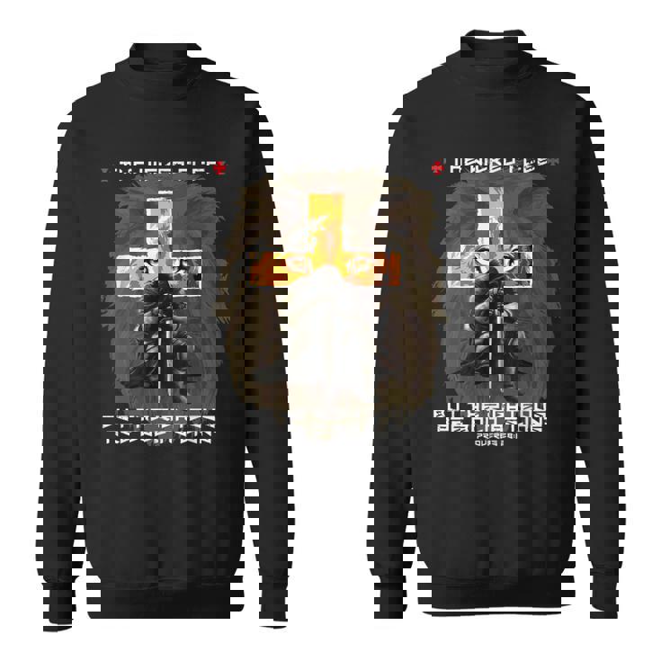 Bold As Lions Prayer Warrior Croix Graphique Sweater e