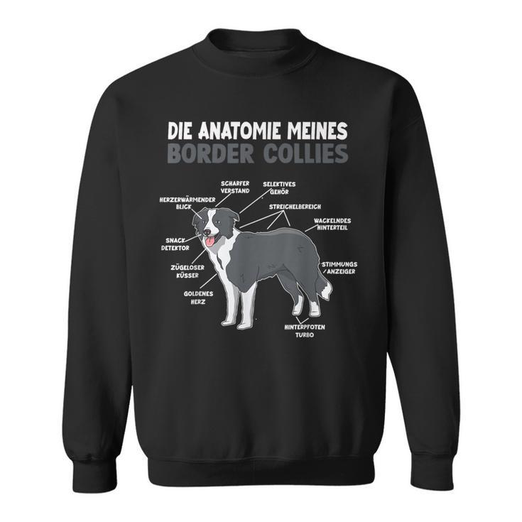 Border Collie Anatomie Collie Dog Holder S Sweatshirt