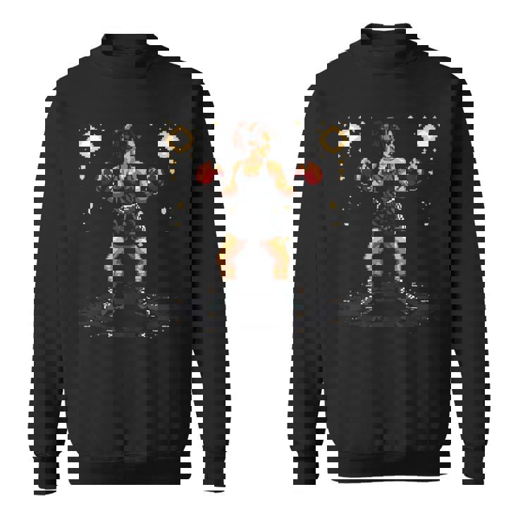 Boxeo Chica Pixel Gráfico Camisa de entrenamiento