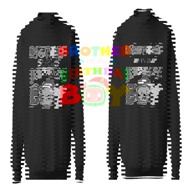 Brother Of The Birthday Boy Melon Family Matching Sweatshirt
