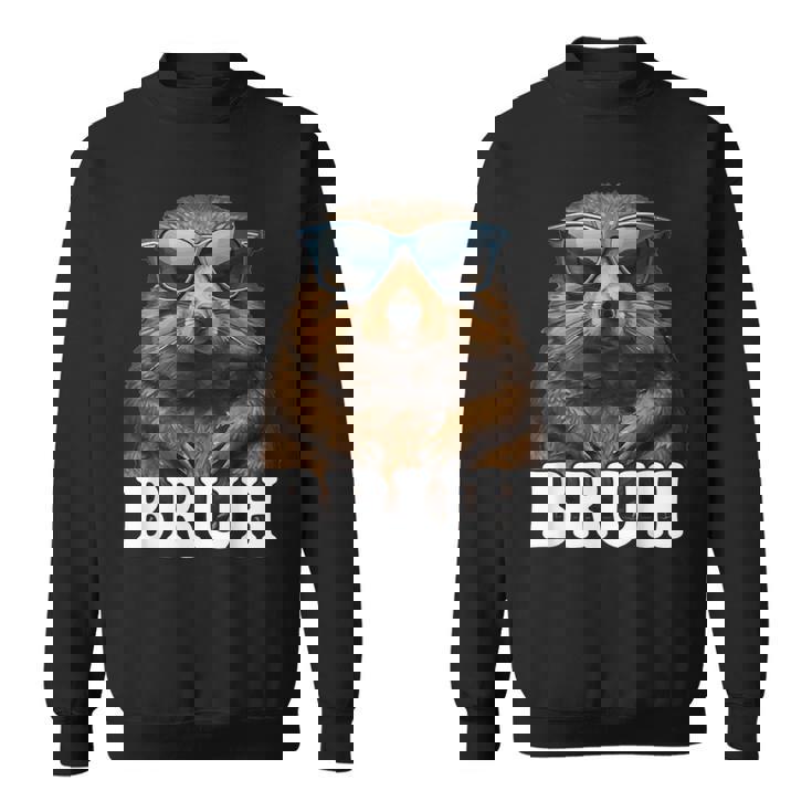 Bruh The Groundhog Woodchuck Photo Ground-Hog Day Bruh Sweatshirt