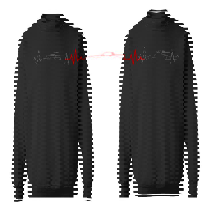 C5 Z06 Vette C5r Heartbeat Stingray Red Sports Car Vintage Sweatshirt