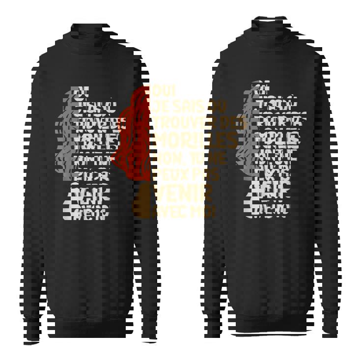 Cadeau Chasseur De Champignon Morilles Cueilleur Sweater e