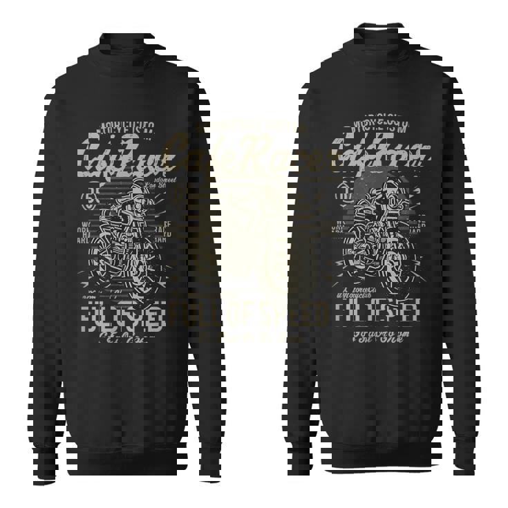 Cafe Racer Moto Full Of Speed Oldschoolintage Camisa de entrenamiento