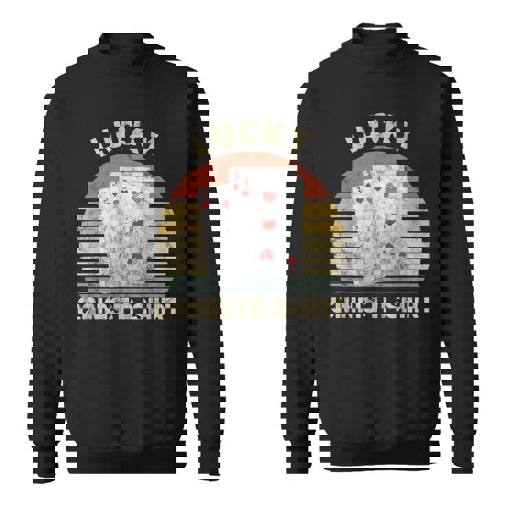 Canasta Lucky Player Canasta Card Game Lover Vintage Sweatshirt