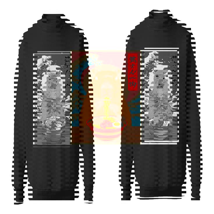 Capybara Ramen Japanese Graphic Kawaii Anime Sweatshirt