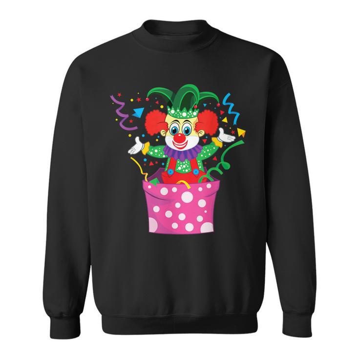 Carnival Clown Party Circus Costume Confetti Sweatshirt