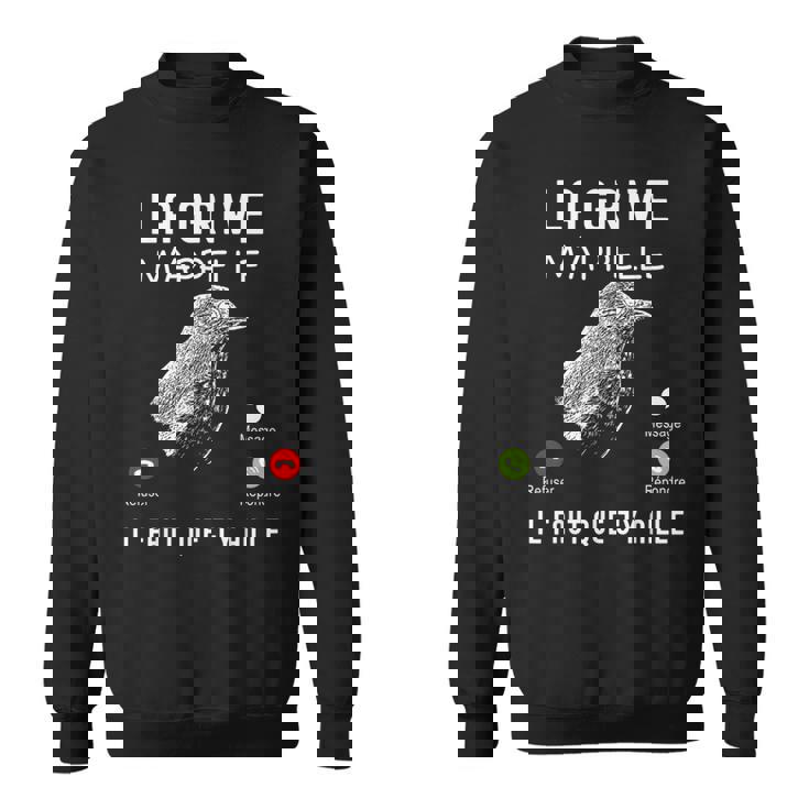 Chasser La Grive Humour Cadeau Chasseur De Grive Gibier Sweater e