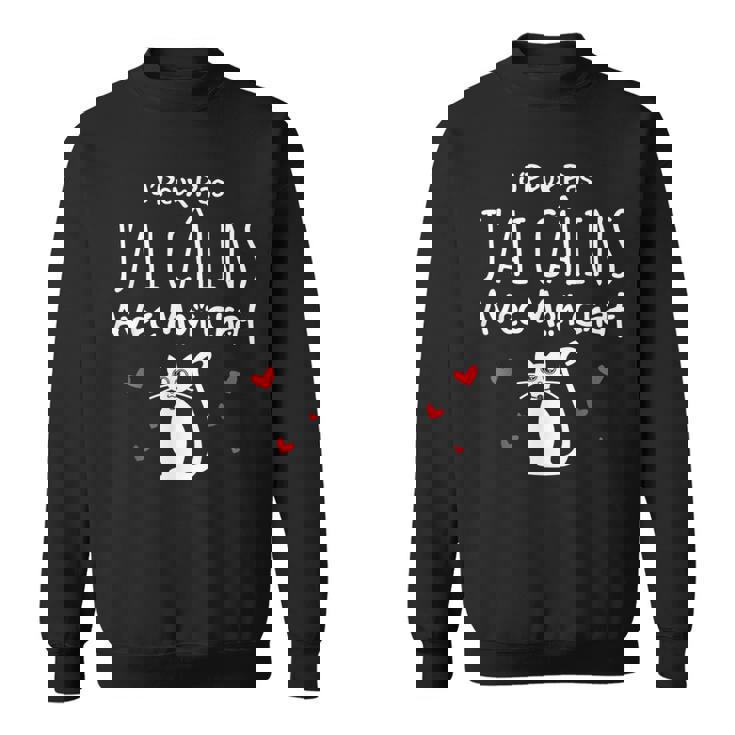Chat Humour Je Peux Pas J'ai Câlins Avec Mon Chat Sweater e