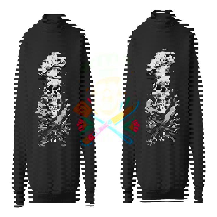 Chef Calavera Cráneo De Cocinero Cráneo De Chef Camisa de entrenamiento