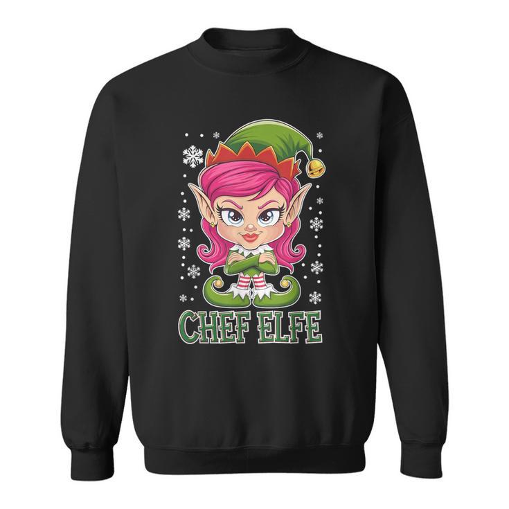 Chef Elf Saying Outfit Christmas Sweatshirt