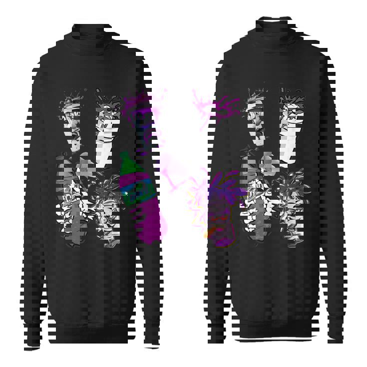 Chemises Lean Drank Dirty Double Cup Lean Line Smoke Sweater e