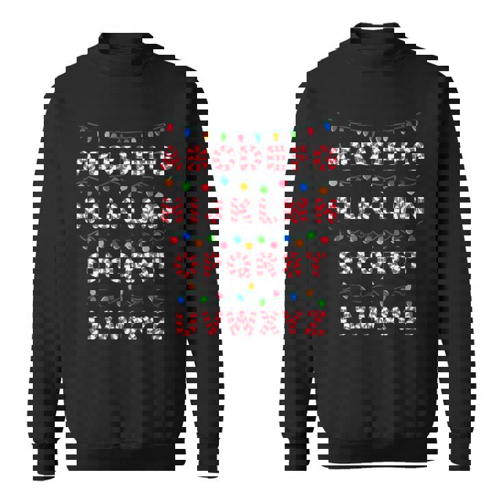 Christmas Alphabet Candy Cane Teachers Students Candy Cane Sweatshirt