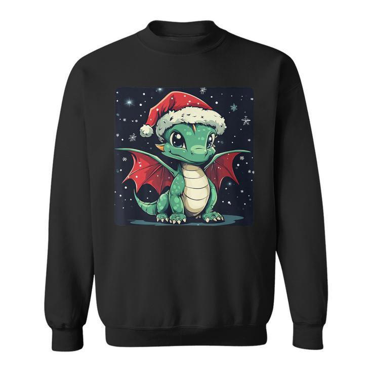 Christmas Mood With A Cosy Dragon For Festive Days Sweatshirt