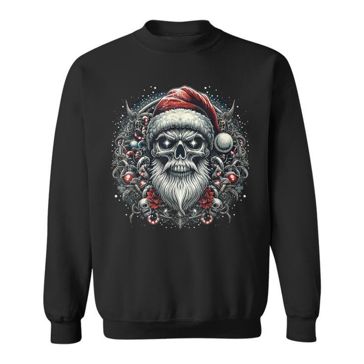 Christmas Skull Christmas Death Heavy Xmas Sweatshirt