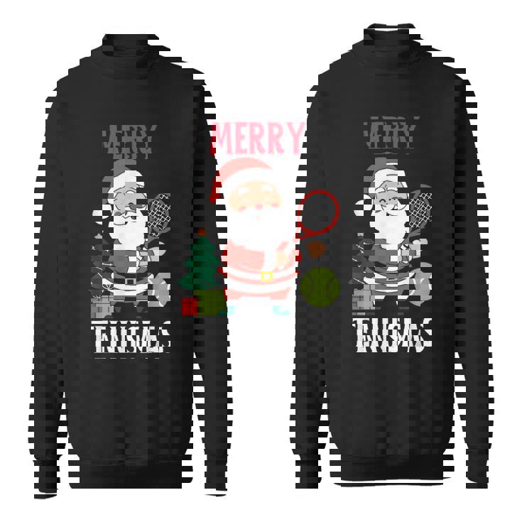 Christmas Tennis Pajamas Matching Xmas Tennis Racket Holiday Sweatshirt