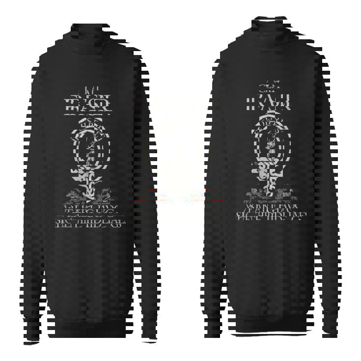 Clan Fraser Of Lovat Tartan Crest Thistle Vintage Sweatshirt