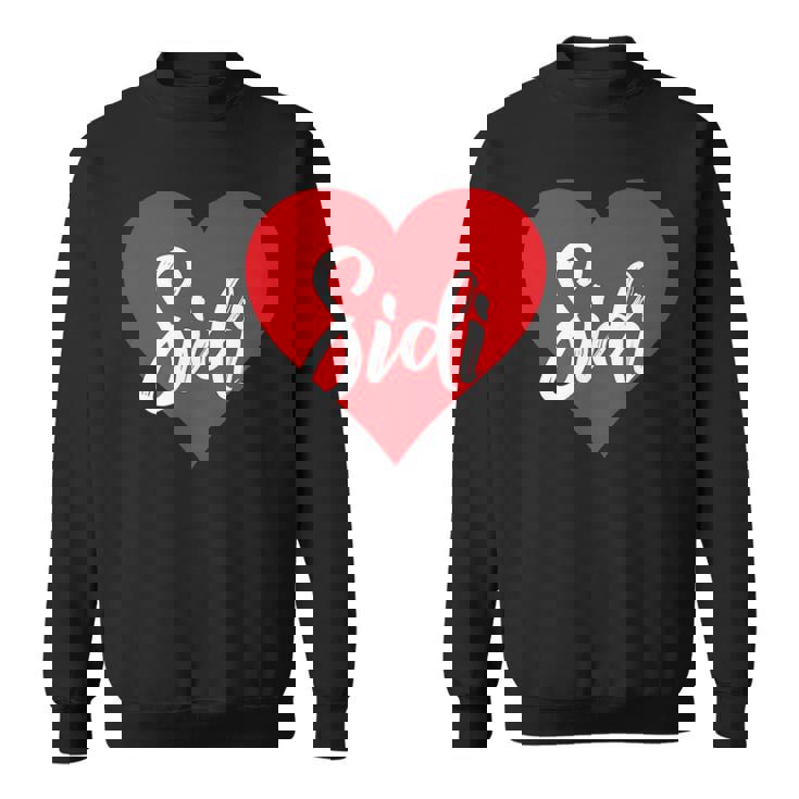 Con Nombre I Love Sidi I Heart Named Camisa de entrenamiento