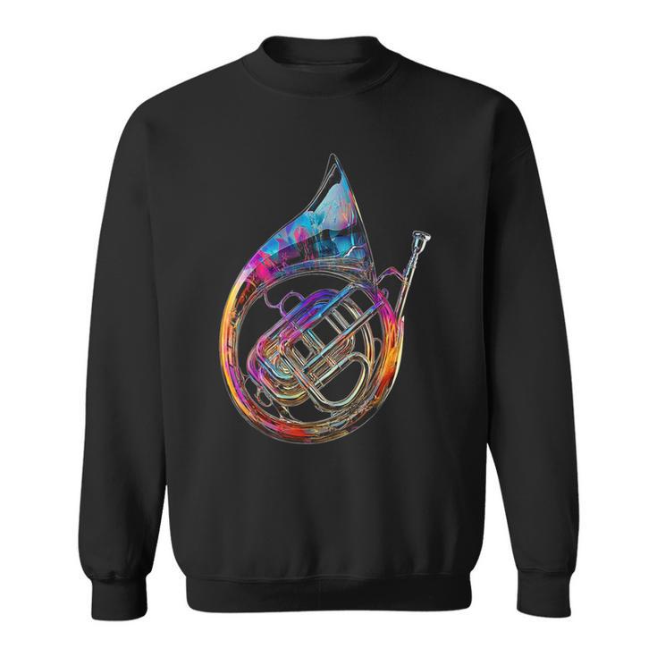 Cor Français Instrument De Musique Illustration Graphique Cor Français Sweater e
