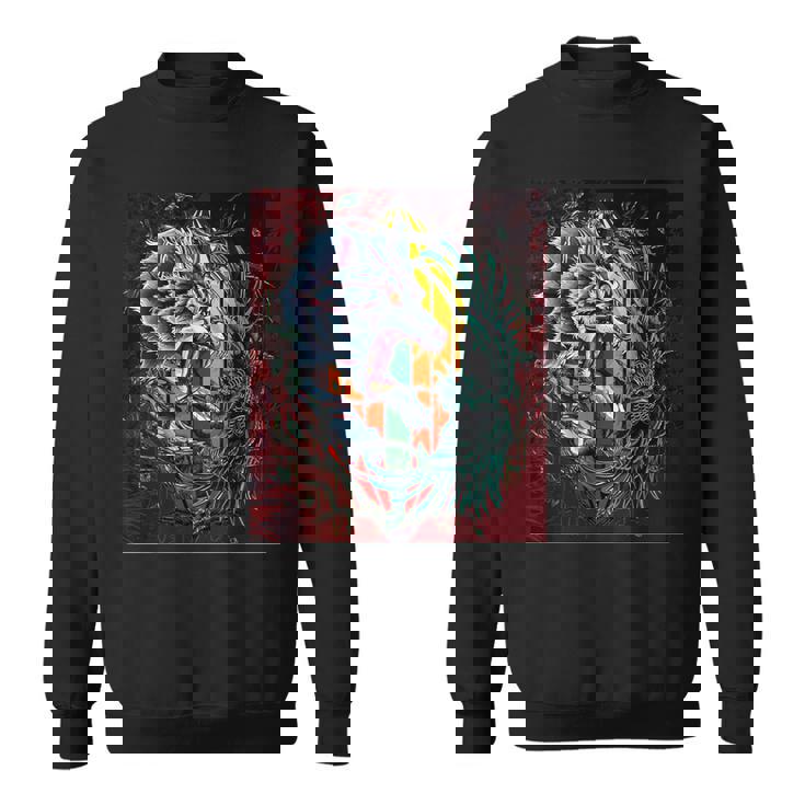 Corbeau Japonais Tokyo Kitsune Inspiré Du Style Asiatique Des Années 80 Sweater e