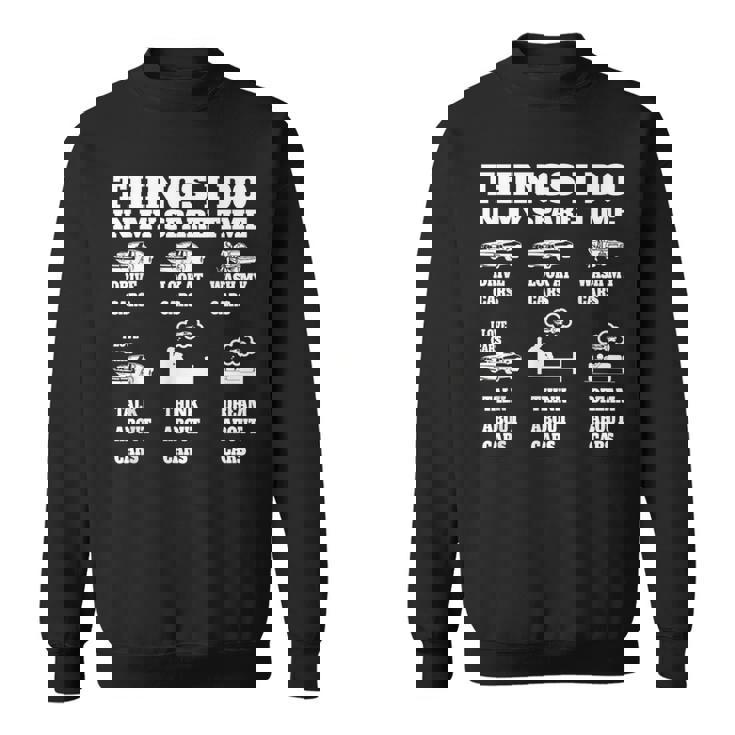 Cosas Que Hago En Mi Tiempo Libre Idea De Regalos Para Amantes De Los Coches Car Guy Camisa de entrenamiento