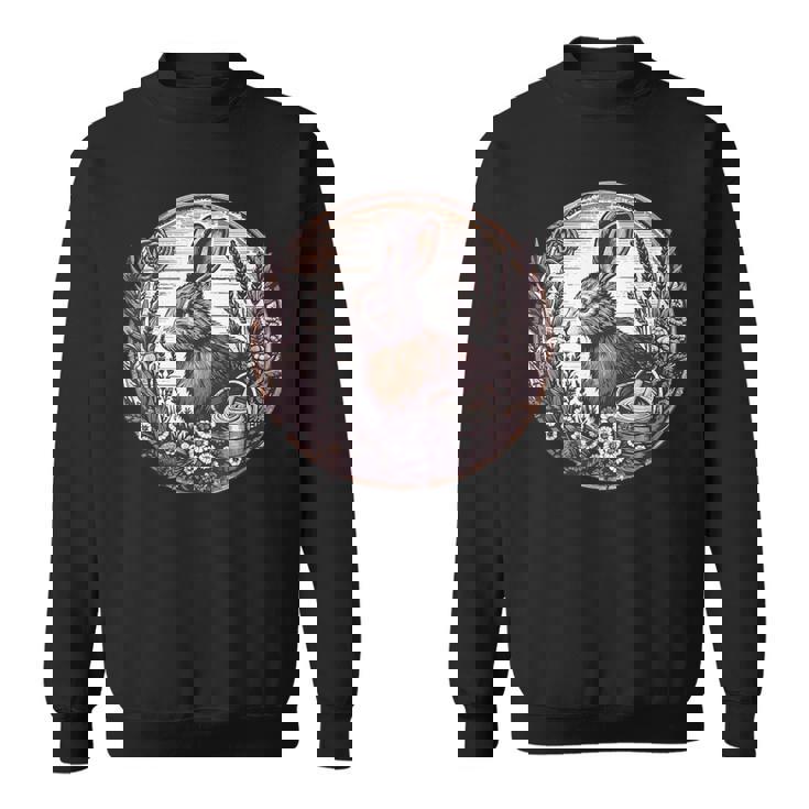 Cottagecore Rabbit Wild Hare Boho Rustic Sweatshirt