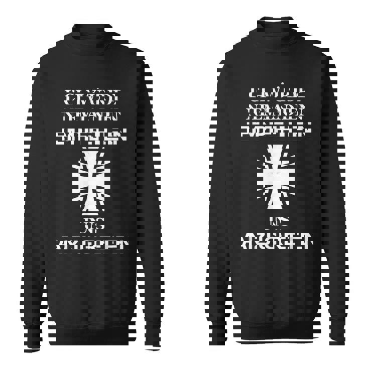 Croix De Fer De L'armée Allemande Phrase Générale De Stuttgart Sweater e
