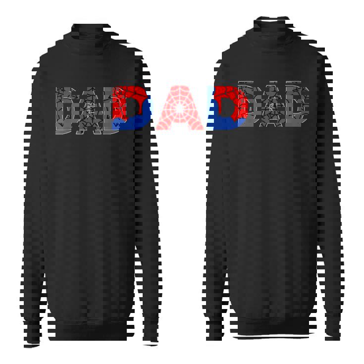 Dad Birthday Boy Spider Family Party Decorations Sweatshirt