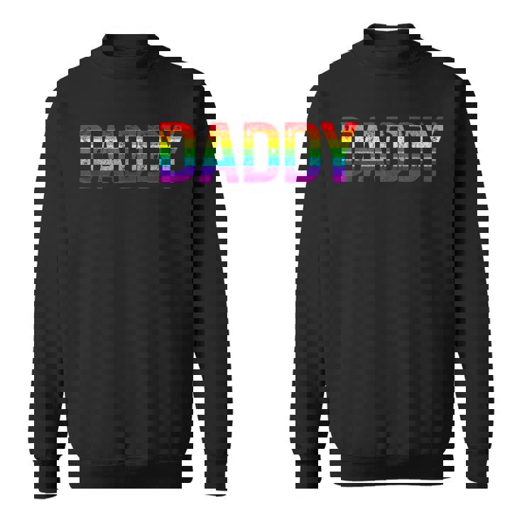 Daddy Gay Pride Month LGBTQ Fathers Day Rainbow Flag Queer Tank Top Sweatshirt