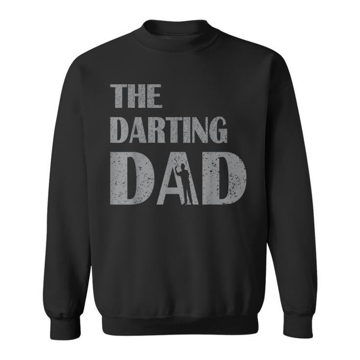 The Darting Dad Dartsport Darter Sprüche Dartboard Sweatshirt