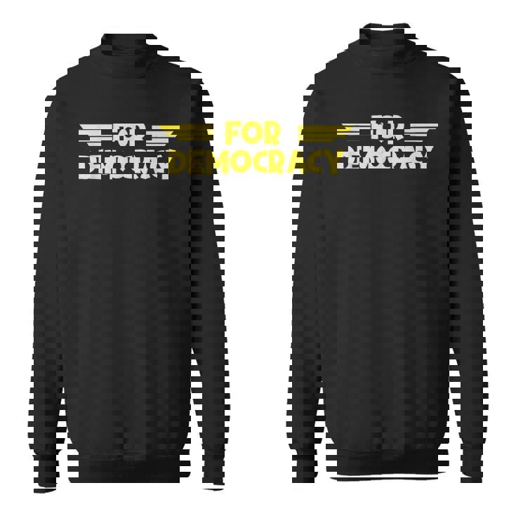 For Democracy Hell Of Diver Hero Gamer Skull Gaming Liberty Sweatshirt