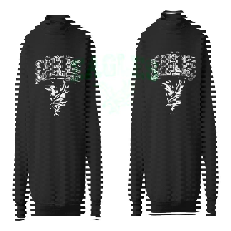 Distressed Eagles Vintage Flying Eagles Fly Bird Sweatshirt
