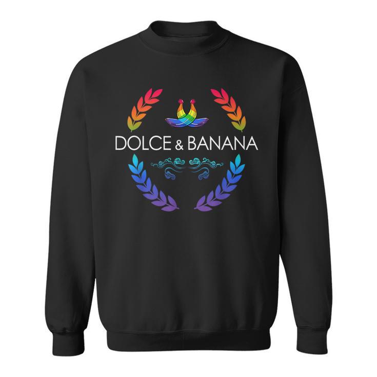 Dolce And Lgbtq Banane Pride Grafik Niedlich Regenbogen Sweatshirt