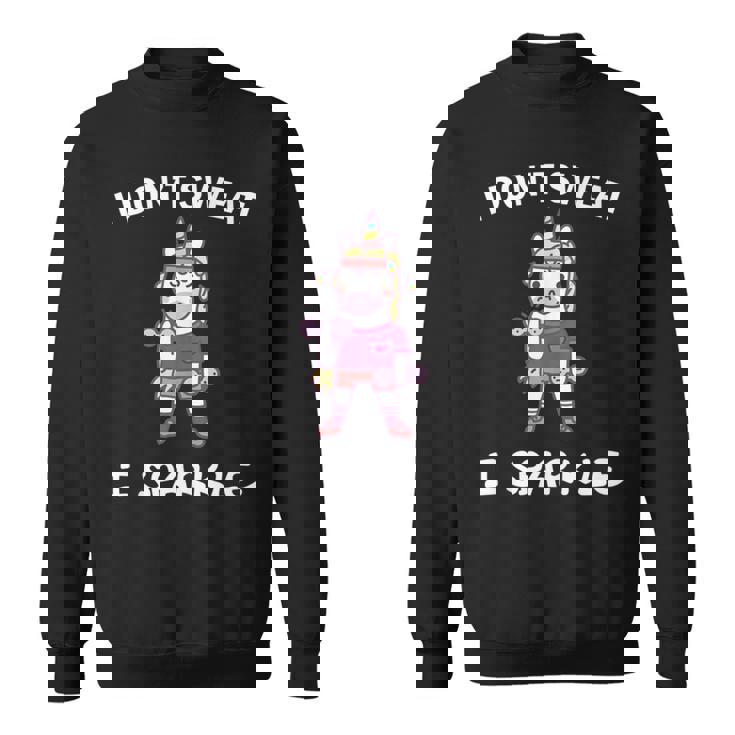 I Don't Sweat Unicorn Gym Regalo De Entrenamiento Sin Mangas Camisa de entrenamiento