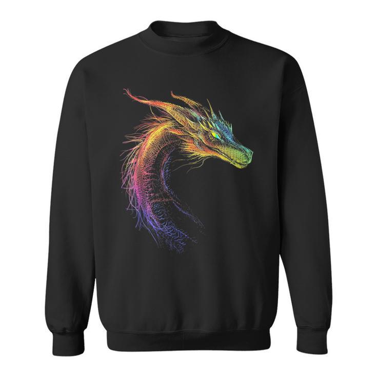Dragón Dibujo Colorido Animales Obras De Arte Camisa de entrenamiento