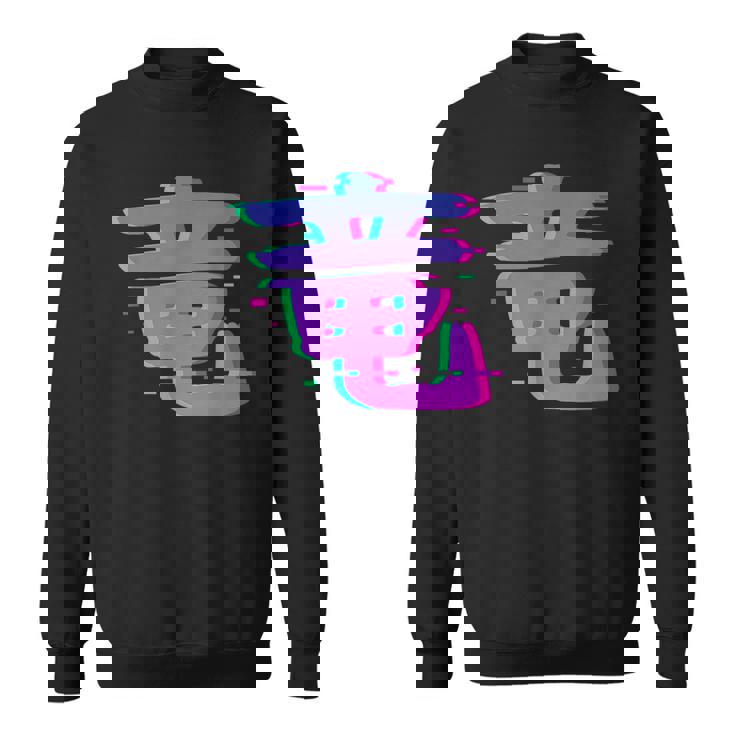 Dragon Kanji Symbole Japonais Esthétiqueaporwave Glitch Ar Sweater e