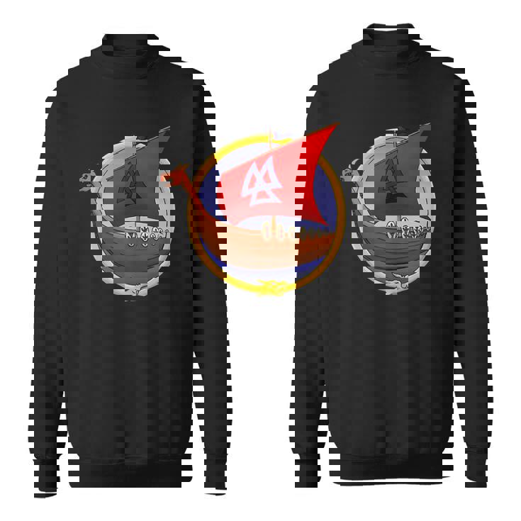Drakkar Viking Dragon Longboat Nordic Sailing Tank Top Sweatshirt