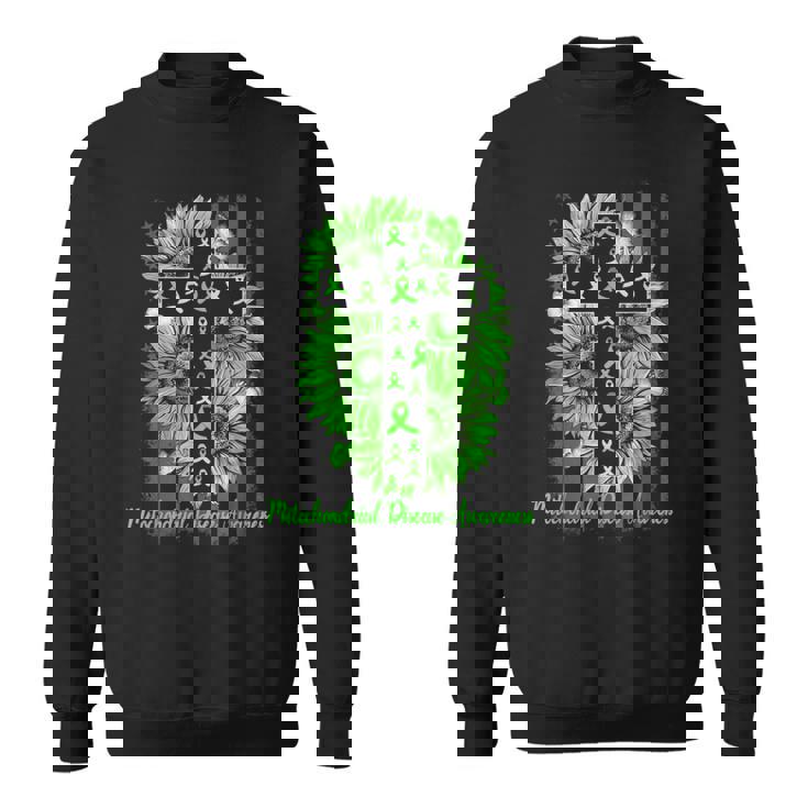 Drapeau Américain De Sensibilisation Aux Maladies Mitochondriales Tournesol Sweater e