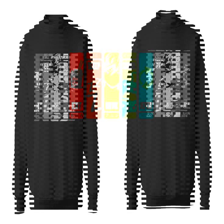 Eat Sleep Anime Gaming Repeat Kawaii Anime Manga Sweatshirt