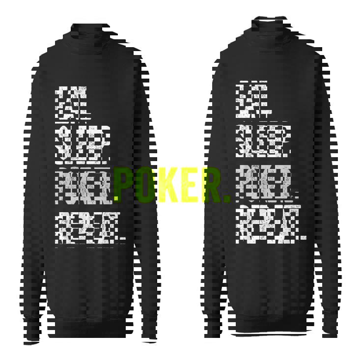 Eat Sleep Poker Repeat Regalo Jugador Poker Camisa de entrenamiento
