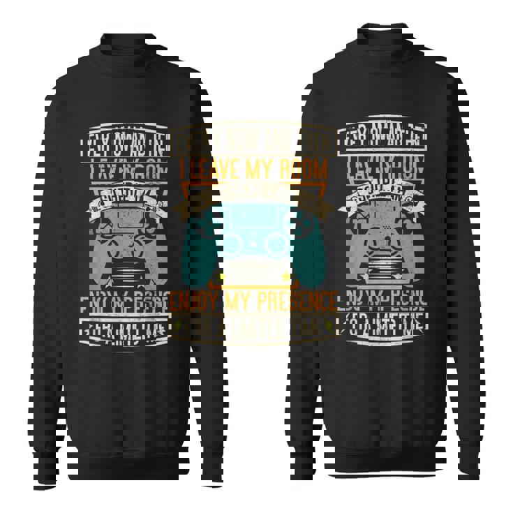 Every Now And Then I Leave My Room Gaming Sweatshirt