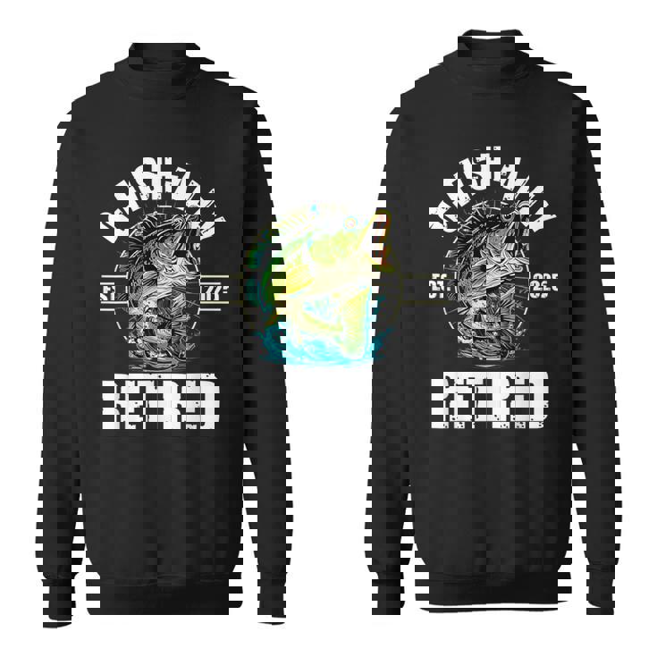 Fisherman Fishing Retirement O-Fish-Ally Retired 2025 Sweatshirt