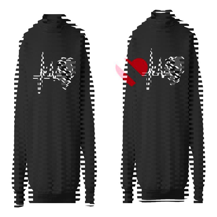 Flag Trinidad And Tobago Heartbeat Sweatshirt