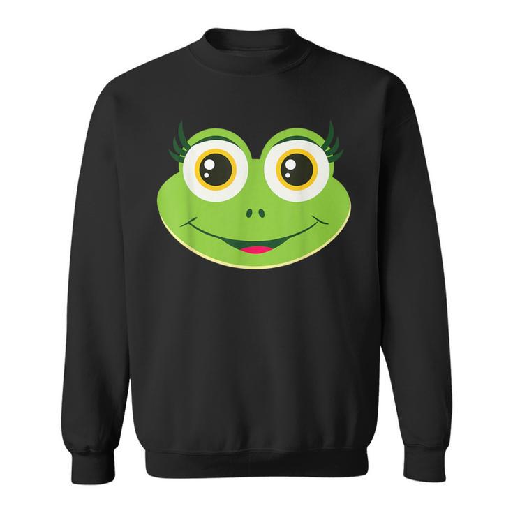 Frog Face Costume For Carnival And Fancy Dress Sweatshirt