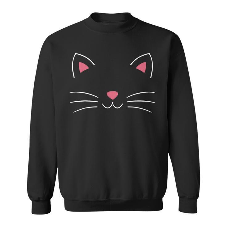 Cat Face Costume For Carnival And Fancy Dress Sweatshirt