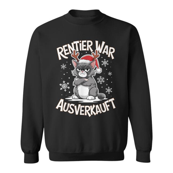 Christmas Cat Reindeer Was Out Sold Out Sweatshirt