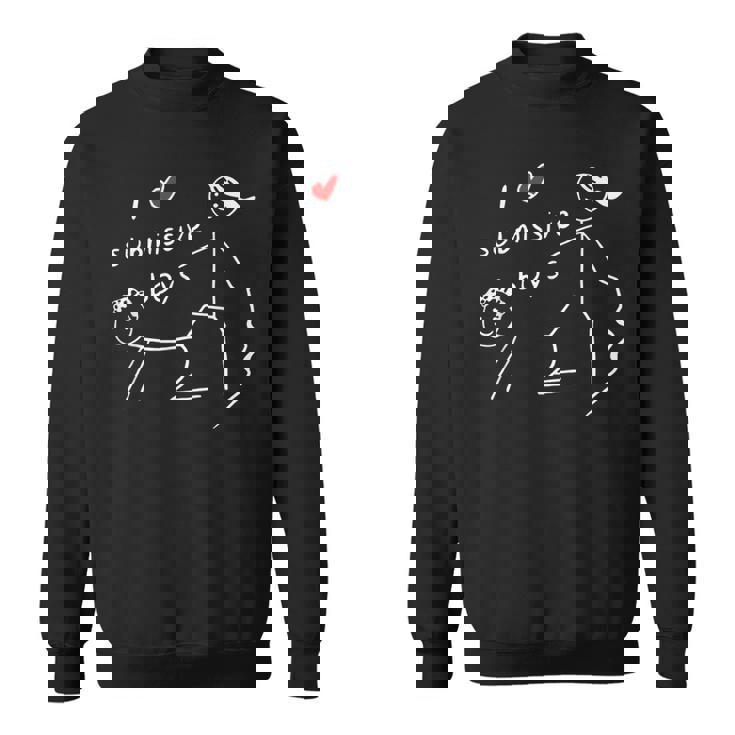 I Love Submissive Boys I Heart Submissive Boys Sweatshirt
